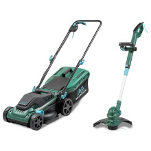 McGregor 34cm 1400W Mower & 25cm 350W Grass Trimmer - Refurbished