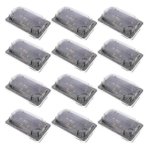 (As show, One size) 25pcs Disposable Sushi Containers Disposable Sushi Box Plastic Packing Boxes 2