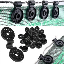 (100pcs, One size) 100 Pack Shade Cloth Heavy Duty Lock Grip, New Shade Cloth Fix Plastic Clamp, Premium Tarp Clips Fence Fabric Clips For Greenhouse Outdoor Garden Nett