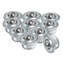 Furniture Roller Bearing Silver Universal Caster Load-Bearing Shock Resistance Precision Machining 2.50X2.50X2.00CM 10Pcs