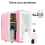 8L Mini Fridge with LED Mirror Portable Cooler Warmer Table Top Bedroom Makeup 5