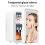 8L Mini Fridge with LED Mirror Portable Cooler Warmer Table Top Bedroom Makeup 9