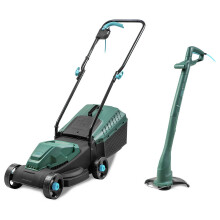 McGregor 31cm 1200W Electric Mower & 23cm 320W Grass Trimmer - Refurbished