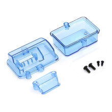 (As show, One size) Transparent Waterproof ESC Receiver Box Protective Case Cover for RC Boat