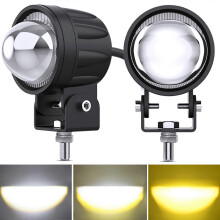 (As show, One size) 2Pcs Motorcycle LED Fog Lights 60W Auxiliary Light Assembly for Tractor Truck