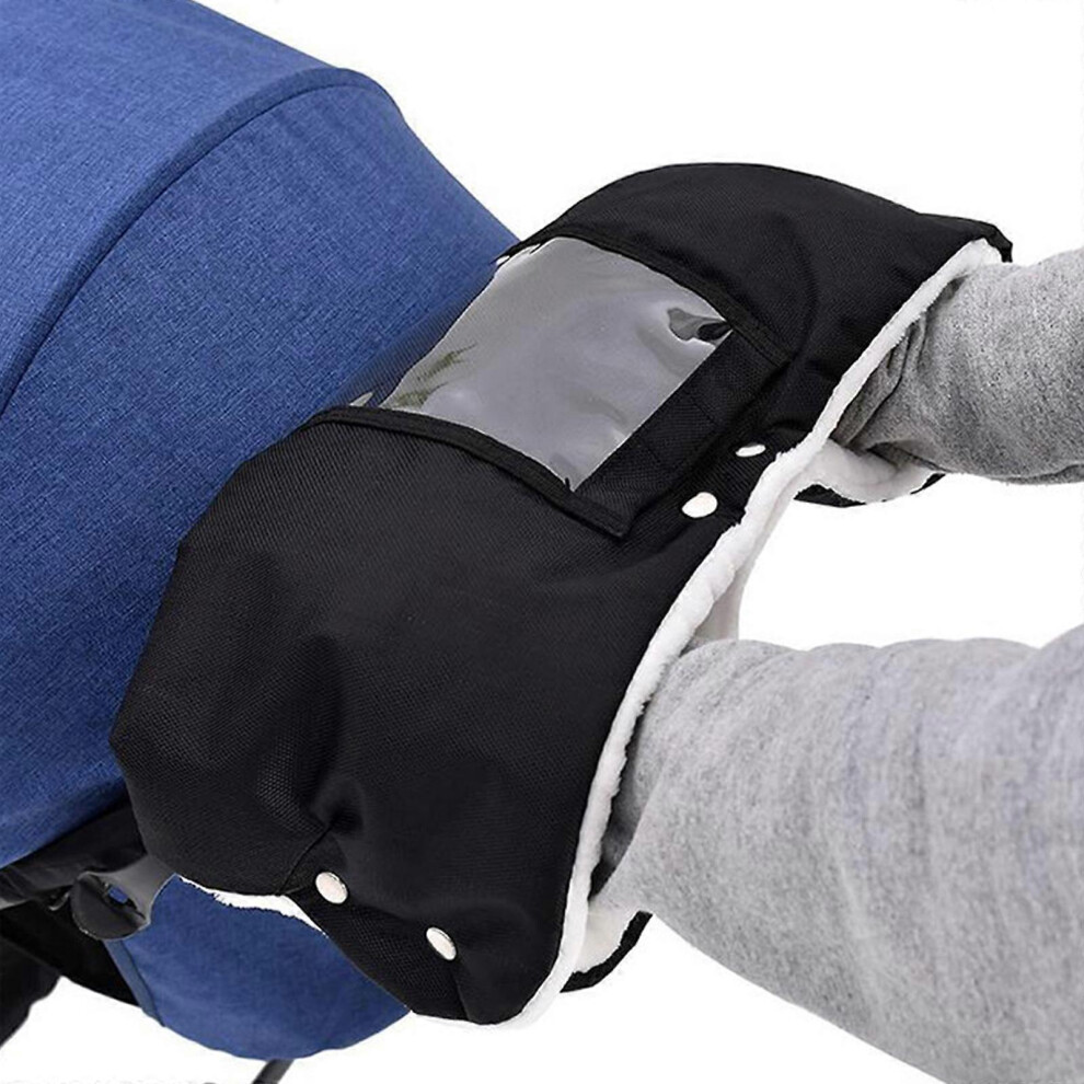 (As Show, One Size) Baby Stroller Hand Muff Cozy Muffs Hand Gloves Fit For Pushchair Shopping Cart Furtalk