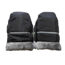 (As show, One size) Stroller Hand Muff Baby Pushchair Accs Winter Mittens Waterproof Fleece Gloves