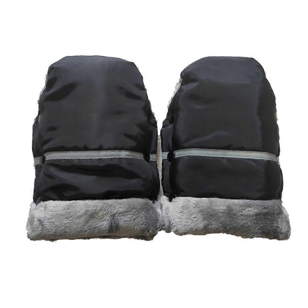 (As Show, One Size) Stroller Hand Muff Baby Pushchair Accs Winter Mittens Waterproof Fleece Gloves Furtalk