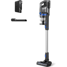 Vax Pace Cordless Stick Vacuum Cleaner with Crevice Tool Grey Blue