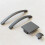 (128mm Bow Handle) Dark Grey Squared Handles & Knobs 16mm 128mm 160mm 5