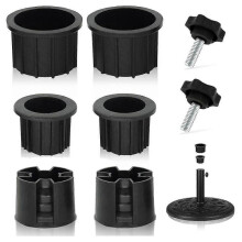 8 Pcs Umbrella Base Stand Hole Ring Plug Cover and Cap Patio Umbrella Stand Replacement Parts Stand