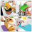 Kitchen Plastic Cutting Board 6PCS Set Extra Thick Flexible Chopping Board, Kitchen Gadgets 7