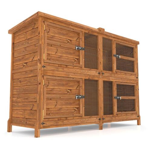 6ft Chartwell 2 Tier Luxury Rabbit Hutch For Keeping Pets Separate 2