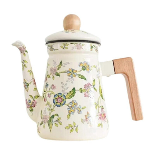 Enamel Tea Kettle Enamel Home Boiling Water Coffee Kettle Thick Water Kettle