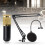 1 Set Microphone Set Plug Play Easy To Install Multifunctional Foldable Professional Black Condenser Microphone Kit for Live Streaming 14