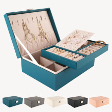 Lockable Jewellery Box Organiser Jewelry Storage Box for Women Girl