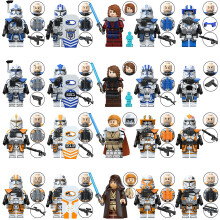 (20PCS - B) Fits Lego 30PCS Star Wars Clone Trooper Obi-Wan Anakin Skywalker minifigures Children's Blocks