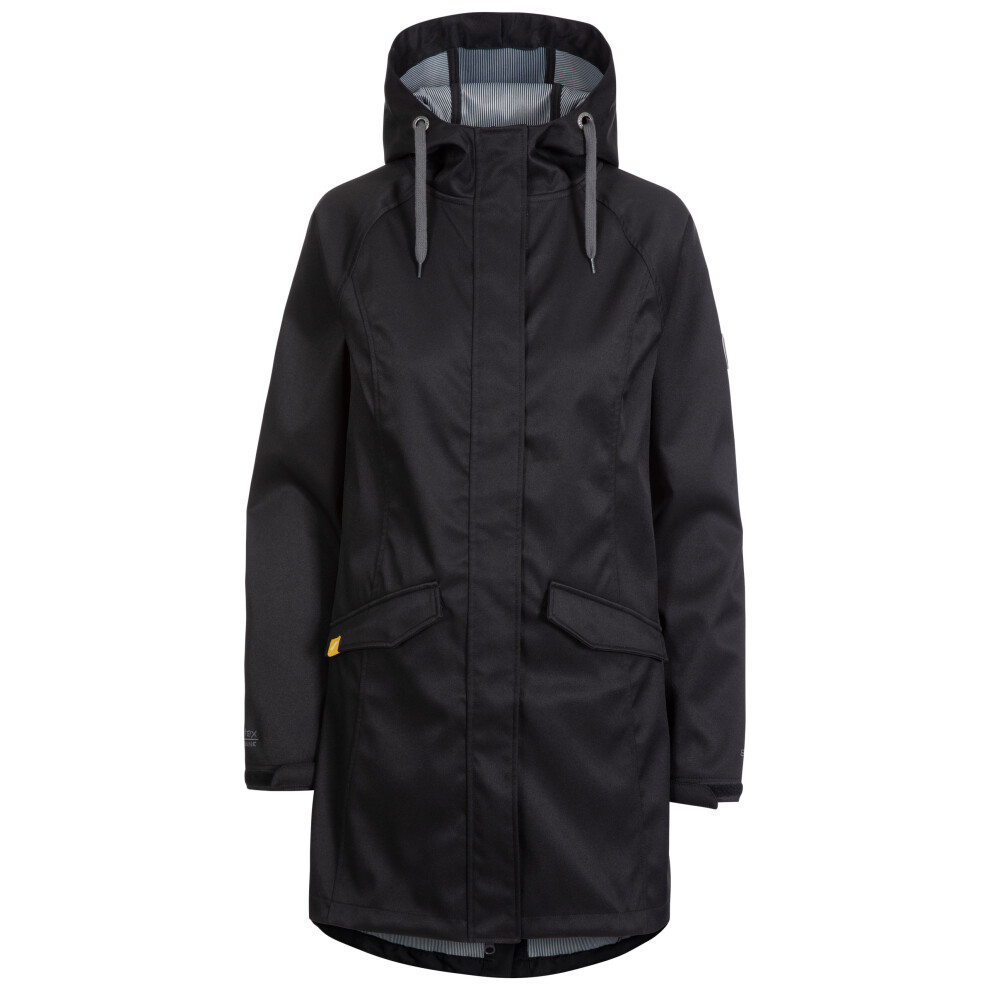 (12, Black) Trespass Womens Softshell Jacket Longline Matilda
