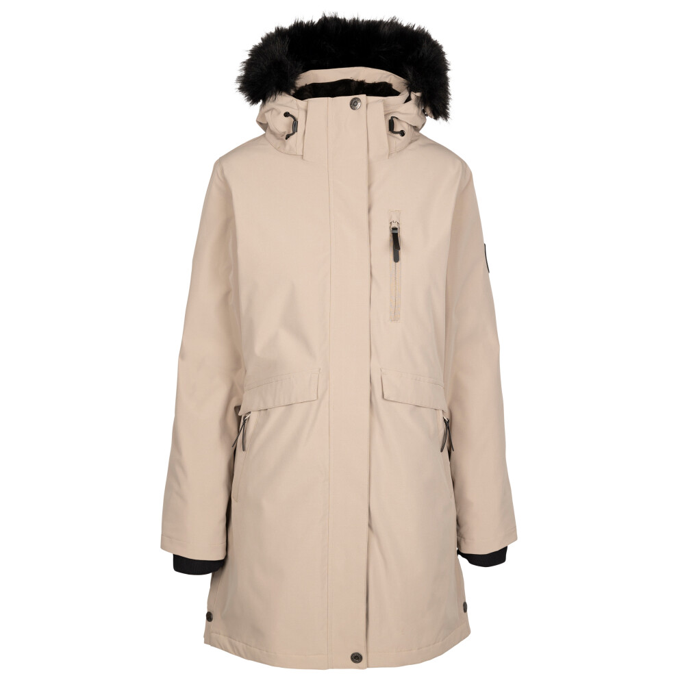 (14, Vintage Khaki) Trespass Womens Waterproof Jacket With Hood Zambel