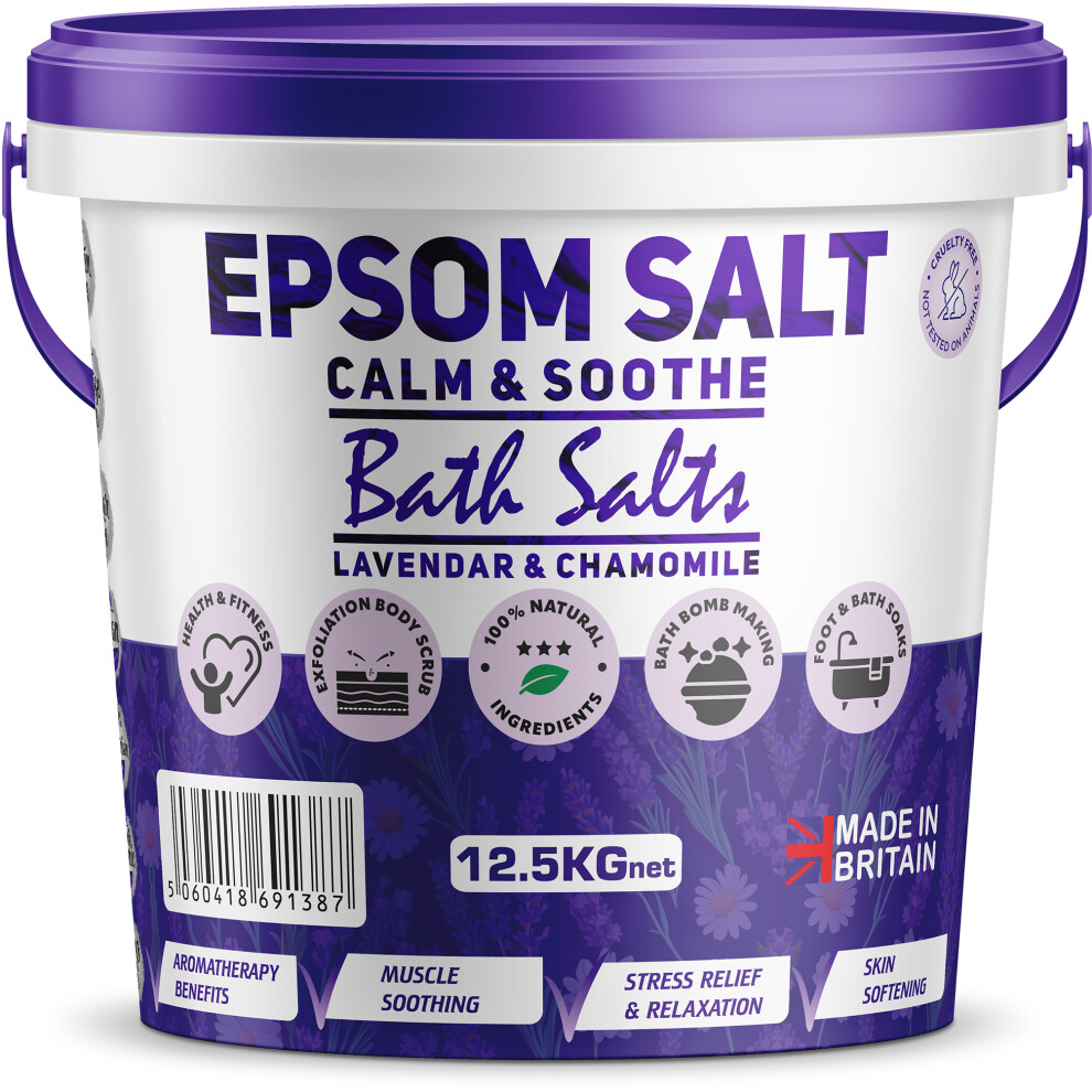 1Ne Nutrition (12.5Kg) Scented Epsom Salt Calm & Soothe Magnesium Sulfate