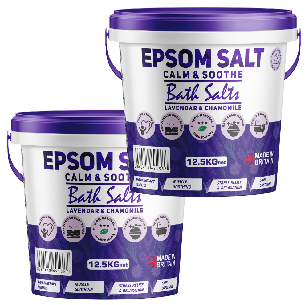 1Ne Nutrition (25Kg) Scented Epsom Salt Calm & Soothe Magnesium Sulfate
