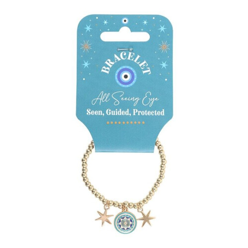 All Seeing Eye Beaded Charm Bracelet 1