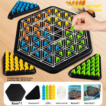 (Style A) Kids Brain Teaser Puzzle Chain Triangle Structure Parent Child Learning Bonding