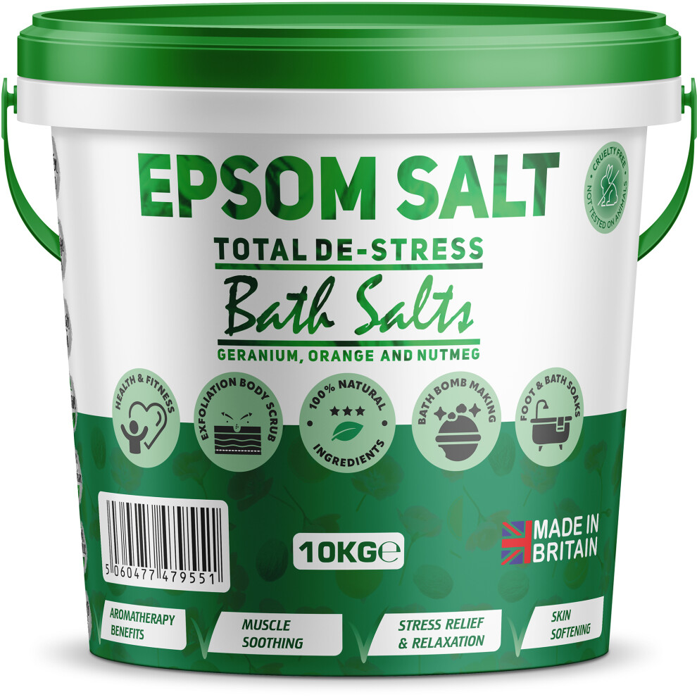 1Ne Nutrition (10Kg) Epsom Salt Total De-Stress Magnesium Sulfate
