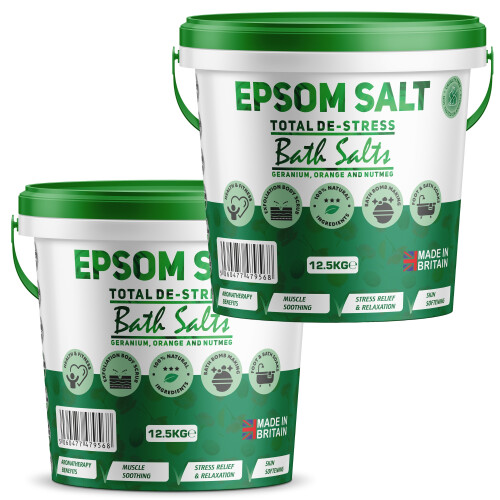 (25kg) Epsom Salt Total De-Stress Magnesium Sulfate