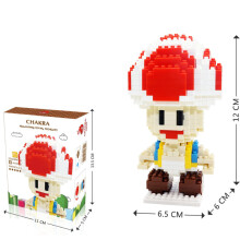 (Toad)Super Mario Bros Thema Kunststoff Spielzeug Figur Zusammenbauen Bausteine Kind Geschenk