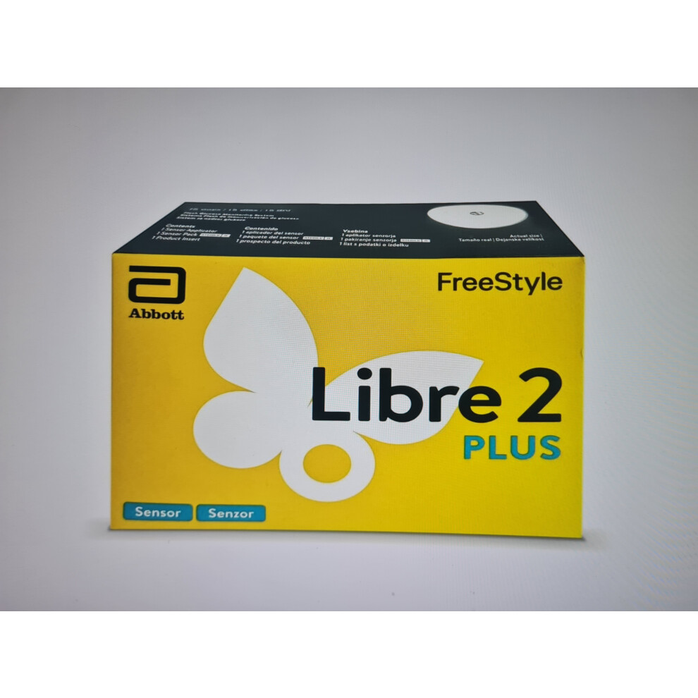Freestyle Libre Abbott 2 Plus Sensor For Diabetes Monitoring Cgm