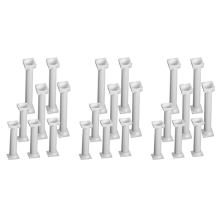 8Pcs/Set White Small+Large Plastic Cake Pillars