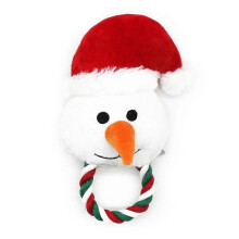 (As show, One size) Dog Squeaky Teething Toy Interactive Rope Plush Chew Toy Christmas Gift