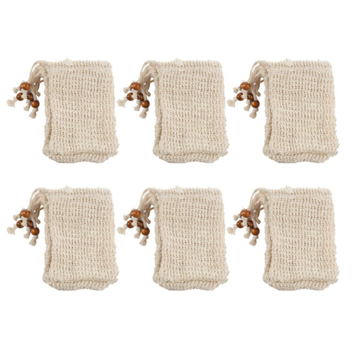 5 Pack Exfoliating Soap Bag Natural Soap Saver