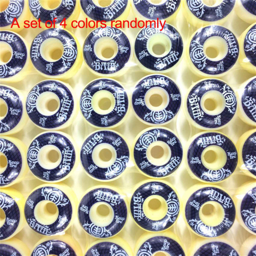 4Pcs Skateboard Wheels 54mm PU 85A for Street Deck Wheel 1