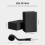 Yoga Block and Yoga Strap Set Universal Stretching Workouts Black 2