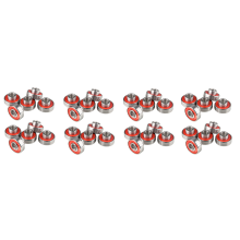 10Pcs 608- Skateboard Wheel Skate Bearing 8X22X12.6mm,Red