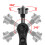 Double 1/4 Ball Head Adapter Magic Arm Crab Clamp Bracket - Black 5