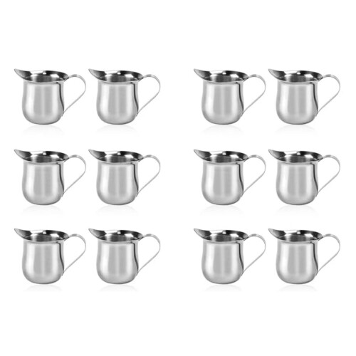 6Pcs Bell Creamers 90Ml/3Oz Mini Creamer Jug