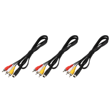 1.5M 4.9ft 3 Male to 4 Pin S-Video Male TV PC Conversion Cable