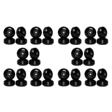 Skateboard Wheels with Bearings 52x30mm PU Wheels (Set of 4) Black