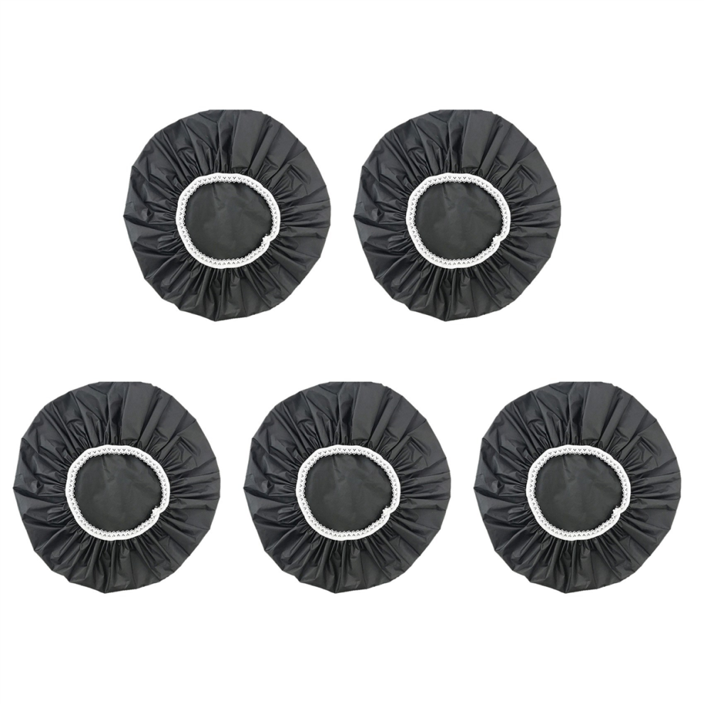 Senza Marchio 1Pcs Household Waterproof Shower Cap, Swimming Shower Cap(Black)
