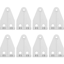 (As show, One size) 8PCS Blinds Fixing Brackets Blinds Hooks Clear Plastic Valance Fixing Clips Blind Windows Tilt Hook for Home Shop