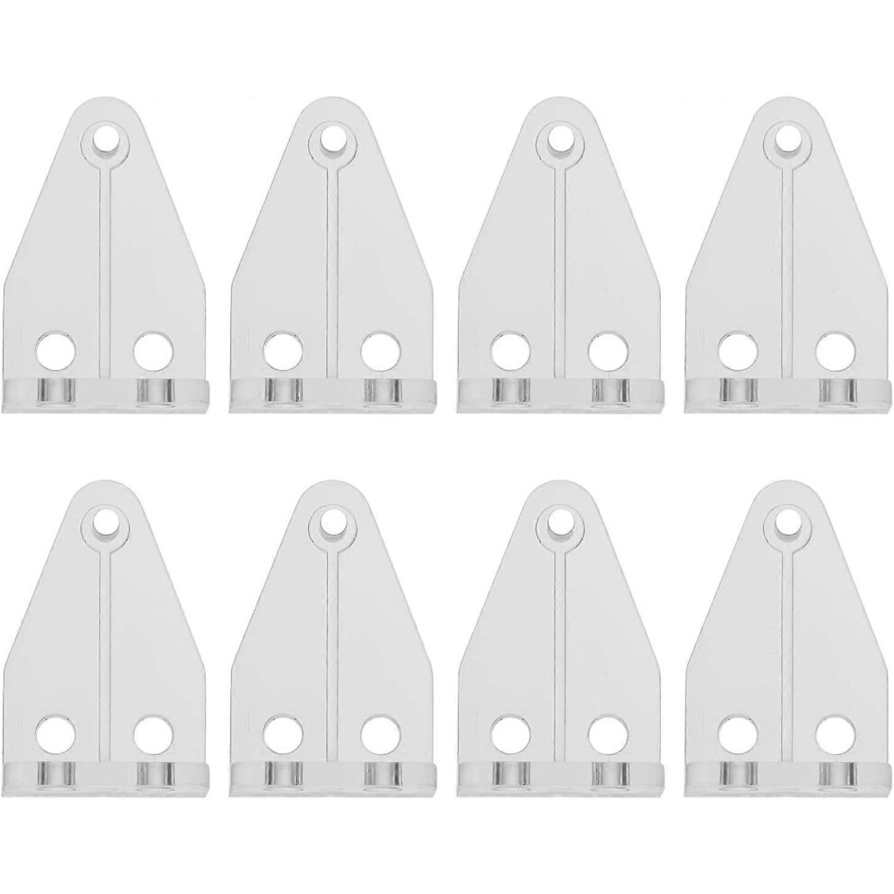 (As show, One size) 8PCS Blinds Fixing Brackets Blinds Hooks Clear Plastic Valance Fixing Clips Blind Windows Tilt Hook for Home Shop