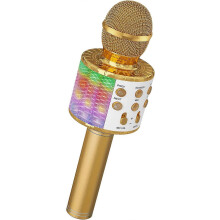 (As show, One size) Wireless Karaoke Microphone, Kids Karaoke Microphone with Dancing LED Lights, Bluetooth Microphone for Kids Girl Boy for Party Singing Christmas Birth