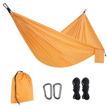 (As show, One size) Portable Hammock, Yellow Hammock Bed, Camping Bed For Parachute Cloth Tent Bed/Garden Parachute, Nylon Fabric Travel Camping With Tether, Camping Hamm