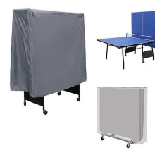 (As show, One size) Foldable Table Tennis Table Cover for Indoor Playground Wear-Resistant 152*52*144cm, Wind Resistance, Anti-UV, Tear-Resistant Ping Pong Table Cover
