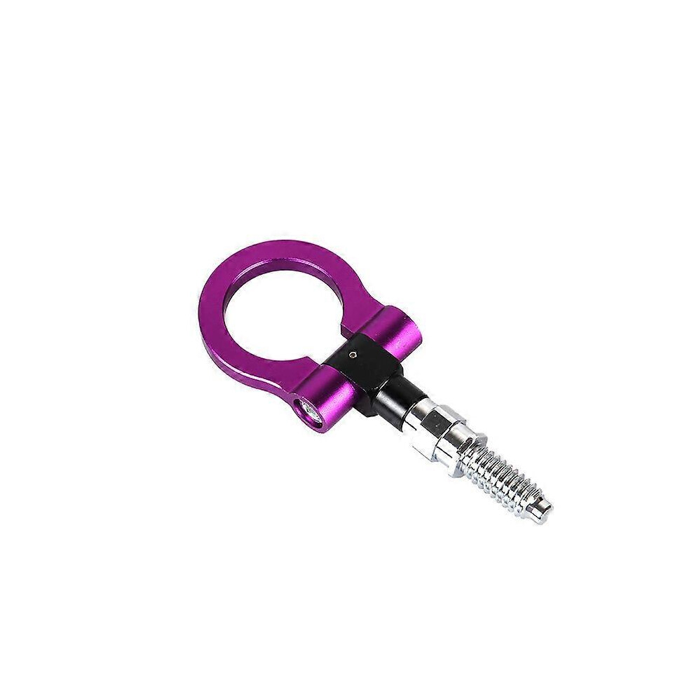 (As Show, One Size) Car Refitting Front Bar Trailer Hitch Racing Trailer Ring Towing Hook Refitting European Trailer Hitch 1Pcs Purple 4704245203726