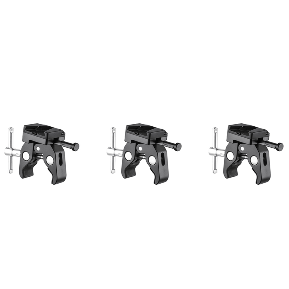 V-Mount Battery Adapter With Clamp For Mounting To Stand Tripod Light 4853158830816