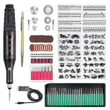 (As show, One size) Rotary Tool, Ginour 5V Multifunction Rotary Tool 108 Accessories Micro USB Mini Cordless Drill for Sanding, Drilling, Cleaning, Carving, Polishing